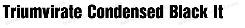 Triumvirate Condensed Black Italic字体转换